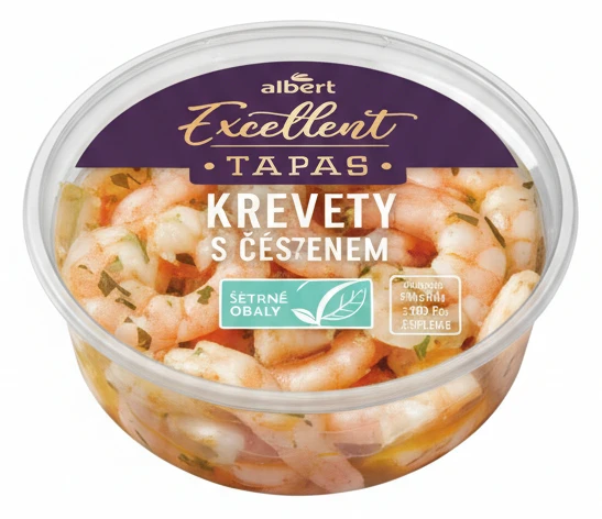 Krevety s česnekem