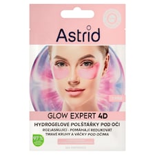 Astrid Glow Expert 4D hydrogelové polštářky pod oči 1 pár