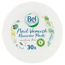 Bel Face & Body Tampony k odstranění laku na nehty 30 ks