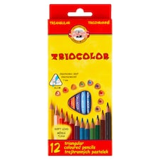 KOH-I-NOOR Triocolor trojhranné pastelky 12 ks