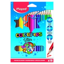 Maped Star Color' Peps barevné pastelky 18 ks