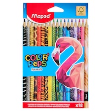 Maped Color' Peps Animals sada trojhranných pastelek v různých barvách 18 ks