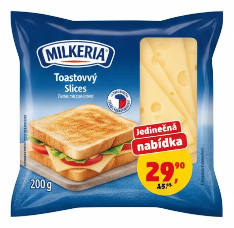 Toastový sýr Milkeria