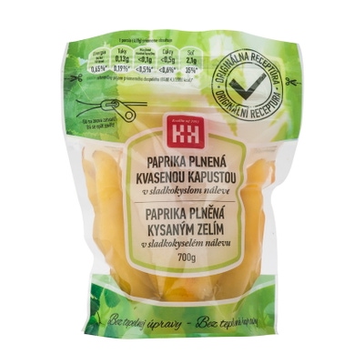 H+H Paprika plněná kysaným zelím ve slakokyselém nálevu