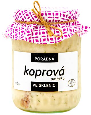 Pořádně ve sklenici Koprová omáčka