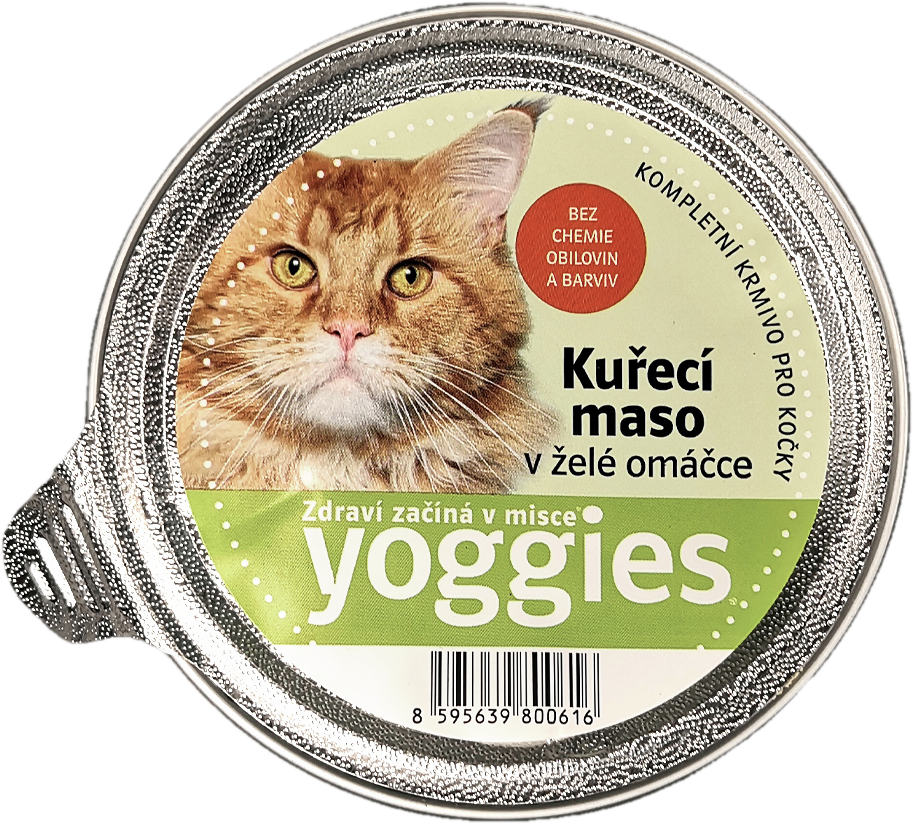 Yoggies Mistička pro kočky s kuřecím masem v želé omáčce
