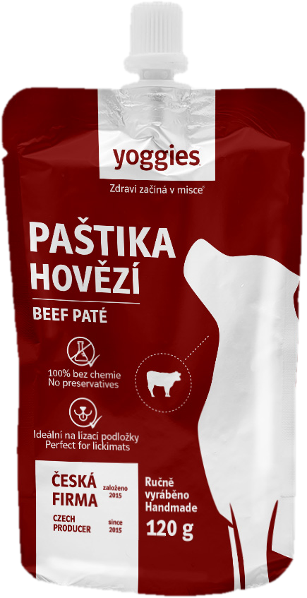 Yoggies Paštika s hovězím masem pro psy
