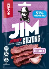 Jim Jerky biltong hovězí česnek