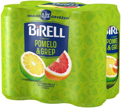 Birell 0.0 Pomelo & Grep nealkoholické  pivo 6x0,5l