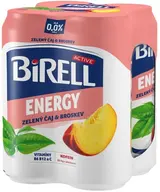 Birell 0.0 Energy Zelený čaj & Broskev nealkoholické pivo s kofeinem 4x0,5l