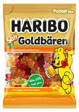 Haribo Saft Golbären želé s ovocnými příchutěmi 80g
