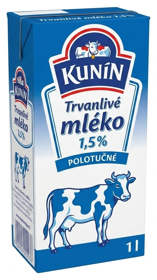 Kunín Trvanlivé mléko 1,5%