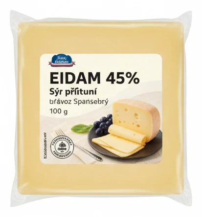 Eidam 45% Sýr přírodní polotvrdý
