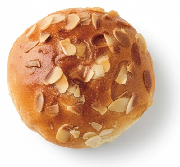 Sladká bulka s mandlemi