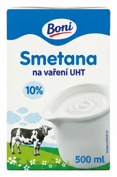 Smetana na vaření UHT 10% Boni