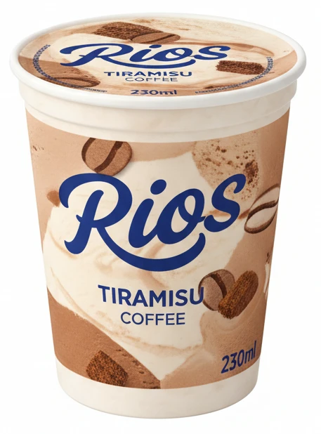 Zmrzlina Cup Rios tiramisu, coffee