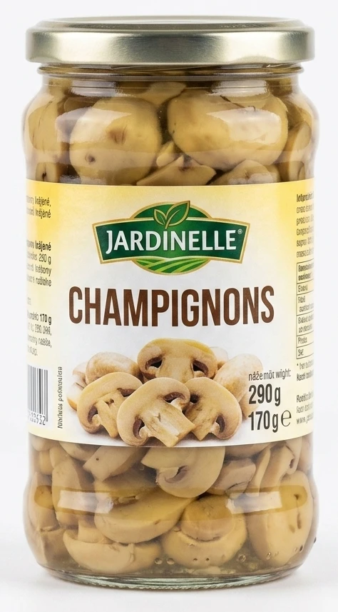 Žampiony krájené Jardinelle