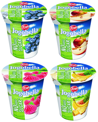 Jogobella bez cukrů classic (Malina, Borůvka, Ananas/Banán, Pečené jablko)