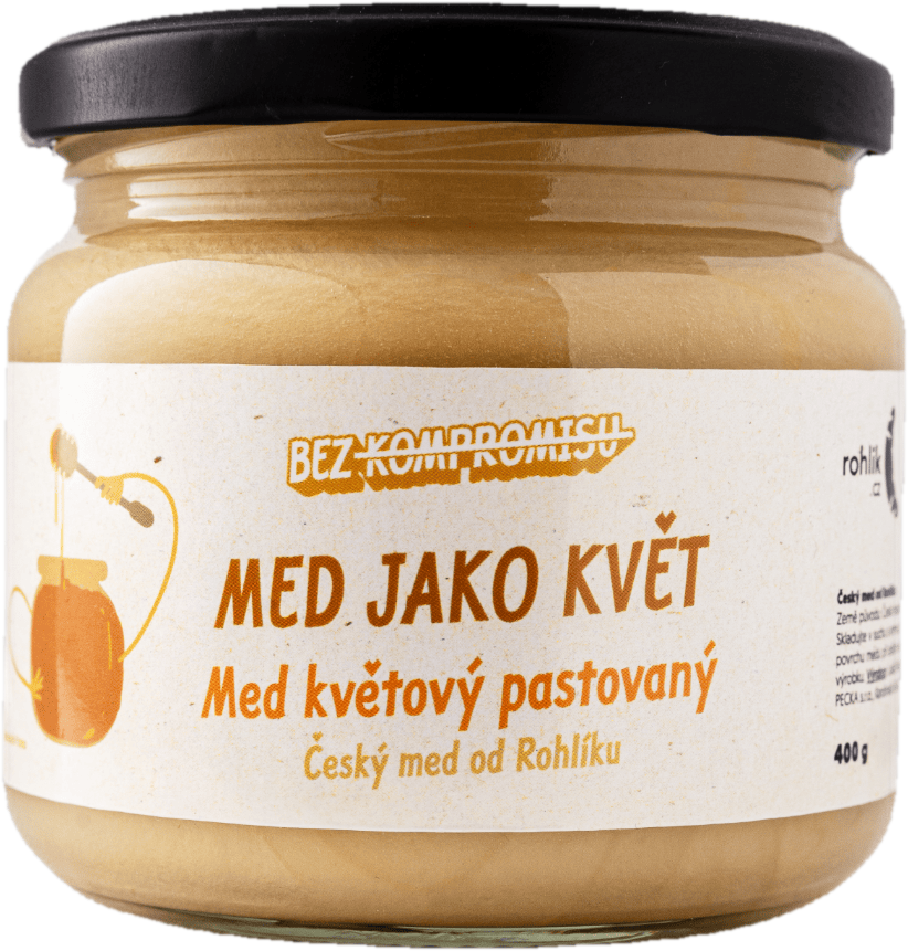 Med jako květ pastovaný