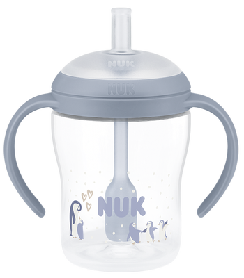 NUK Láhev na učení Perfect Match brčko Pengu (150 ml)