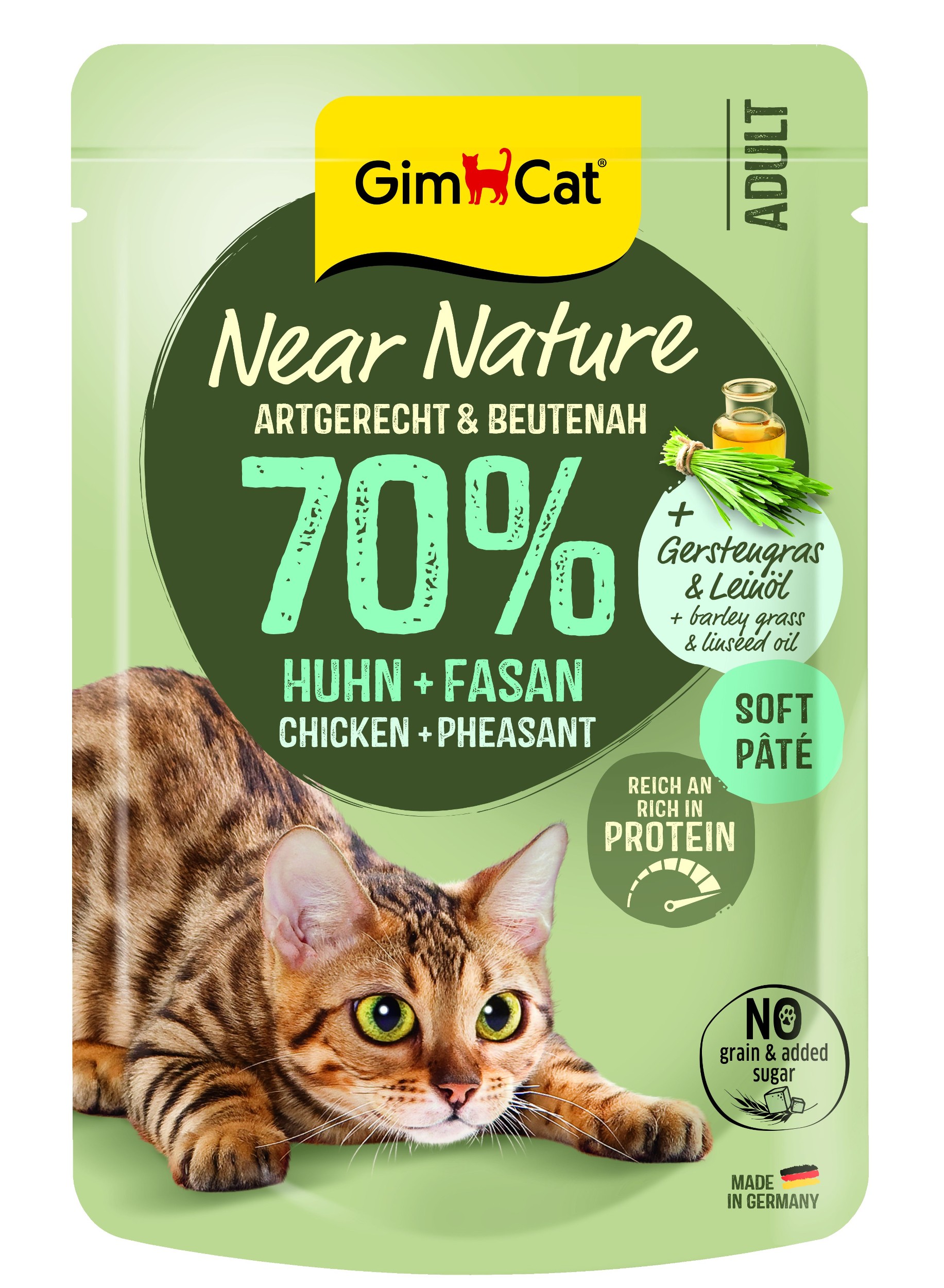 GimCat Near Nature kapsa kuře a bažant 85g