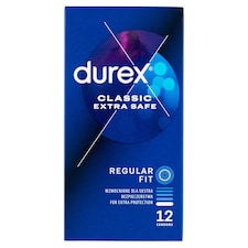Durex Classic Extra Safe Regular Fit kondomy 12 ks