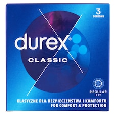 Durex Classic Regular Fit kondomy 3 ks