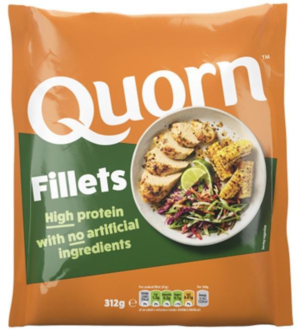 Quorn Rostlinné filety z mykoproteinu s jemně pikantní příchutí
