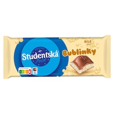 Studentská pečeť Bublinky mléčná a bílé bublinky 90g