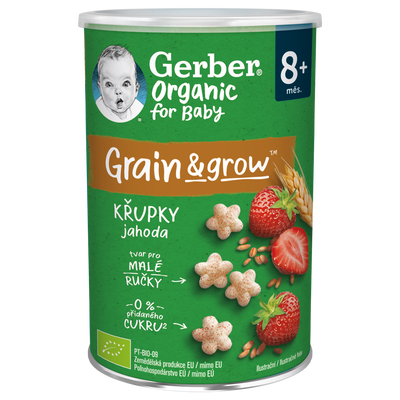 Gerber Organic křupky jahodové