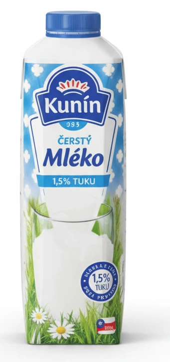 Kunín Čerstvé mléko 1,5%