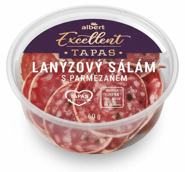 Lanýžový salám s parmezánem