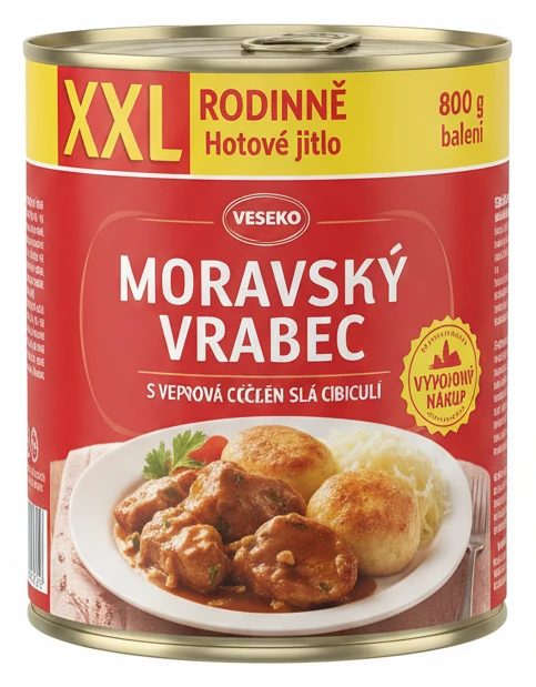 Veseko Hotové jídlo Moravský vrabec