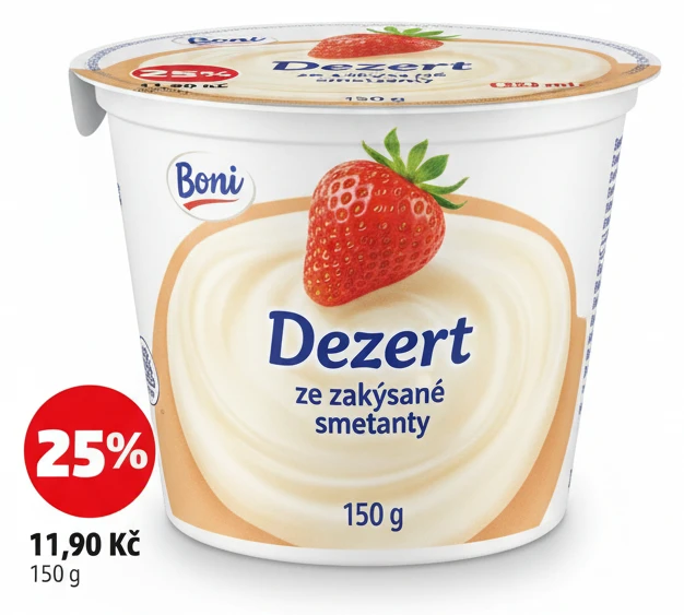Dezert ze zakysané smetany Boni