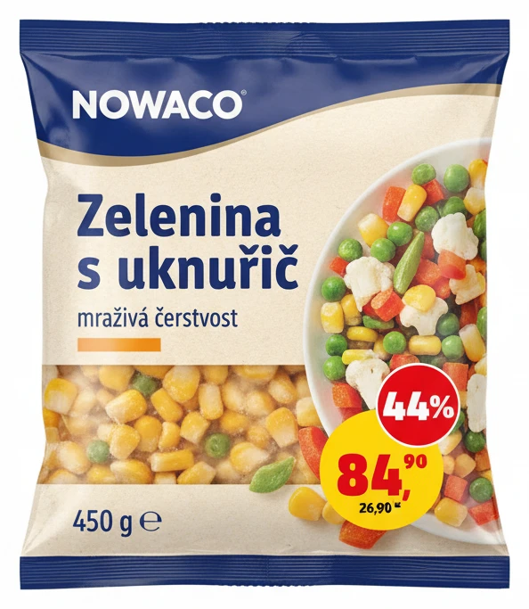 Zelenina s kukuřicí mrazivá čerstvost