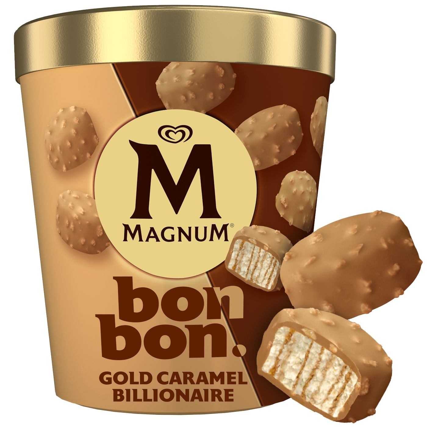 Magnum Bonbon Gold Caramel Billionaire zmrzlina 204ml