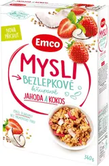Emco Mysli bezlepkové jahoda a kokos 340g