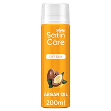 Gillette Satin Care, Dámský Gel Na Holení, s obsahem arganového oleje pro suchou pokožku