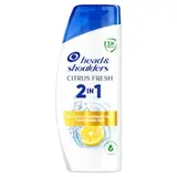 Head & Shoulders Šampon a Kondicionér Proti Lupům Citrus Fresh 2v1, 400 ml. Vlasy Bez Lupů