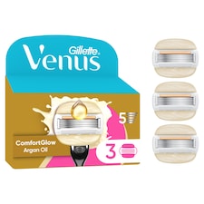 Gillette Venus Comfort Glow s dotekem Arganového Oleje Dámský Hlavice Náhradních Holicích Hlavic