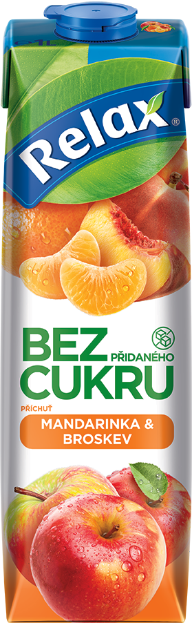 Relax Bez cukru mandarinka & broskev