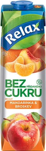 Relax Bez cukru mandarinka & broskev