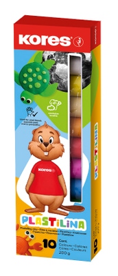 Kores Modelovací hmota, 10 barev, 200 g