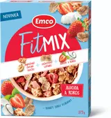Emco Fitmix jahoda a kokos 375g