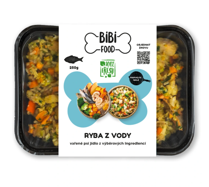 BiBi Food Ryba z vody – vařené psí jídlo