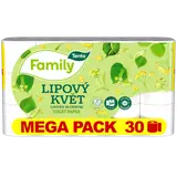 Tento Lipový květ Toaletní papír 3vrstvý, 30 rolí