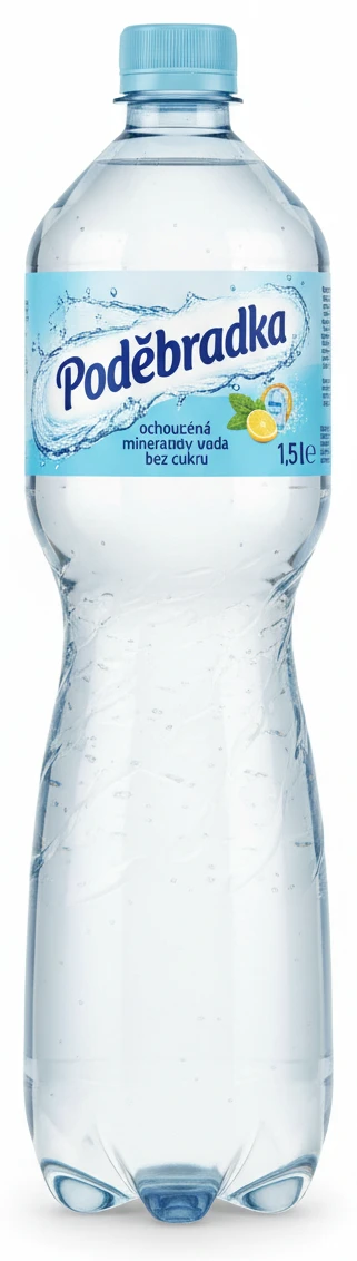 Poděbradka ochucená minerální voda bez cukru