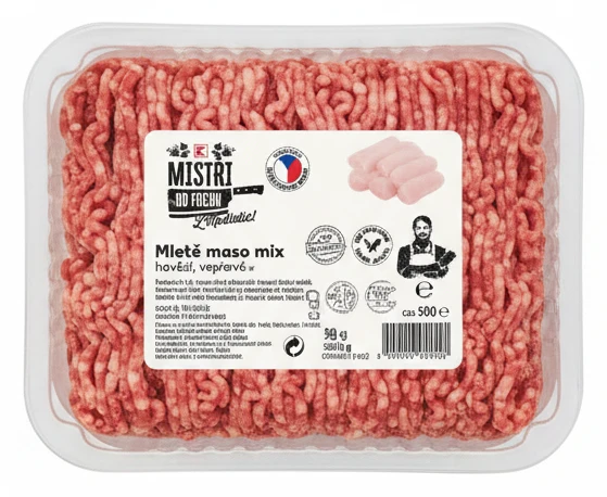 Mleté maso mix hovězí, vepřové