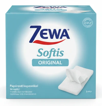 Zewa Papírové kapesníky Softis original