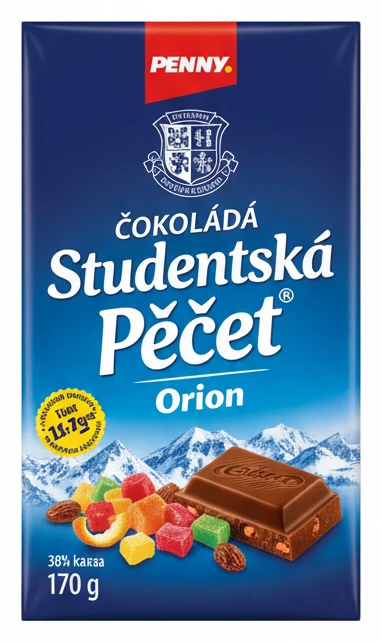 Čokoláda Studentská pečeť Orion